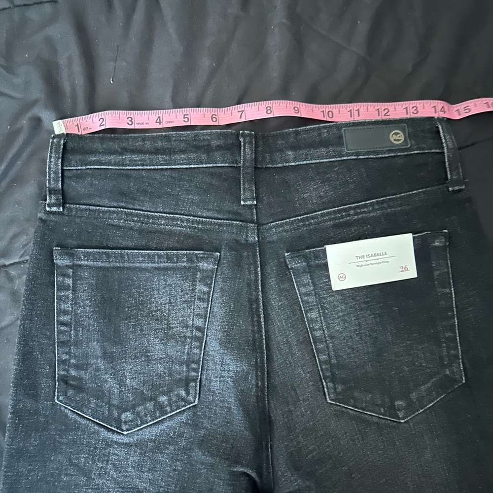 AG Adriano Goldschmied “The Isabelle” High-rise Straight Leg Crop Jeans, 26, NWT - Picture 10 of 12